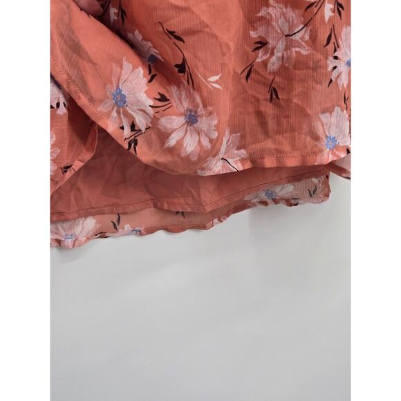 Torrid Pink Falling‎ Daisy Floral Print Babydoll Chiffon Cami Size 0 Large/12 - Picture 6 of 6